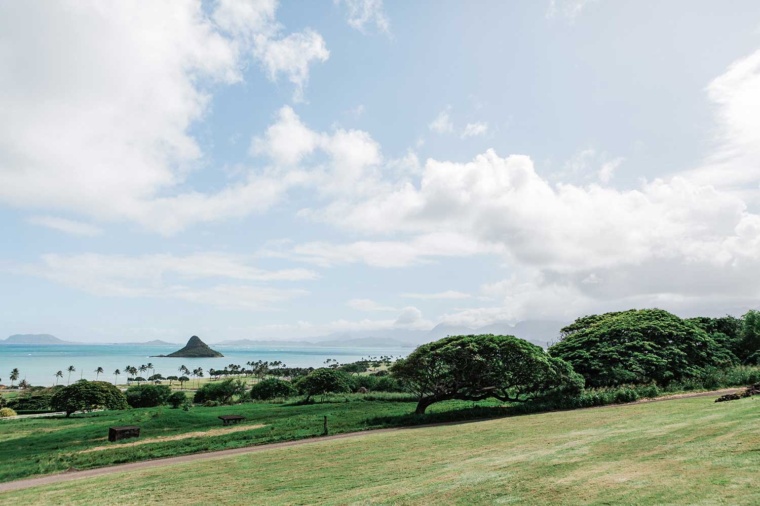 Scenic view of Kualoa Ranch